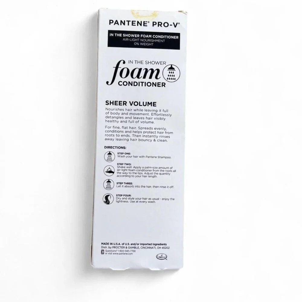 Pantene Pro-V Sheer Volume Air Light‎ Nourishing Foam Conditioner Discontinued